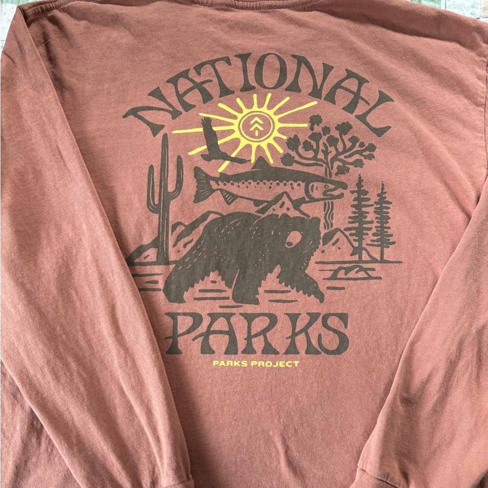 Brown National Parks Long Sleeve Shirt